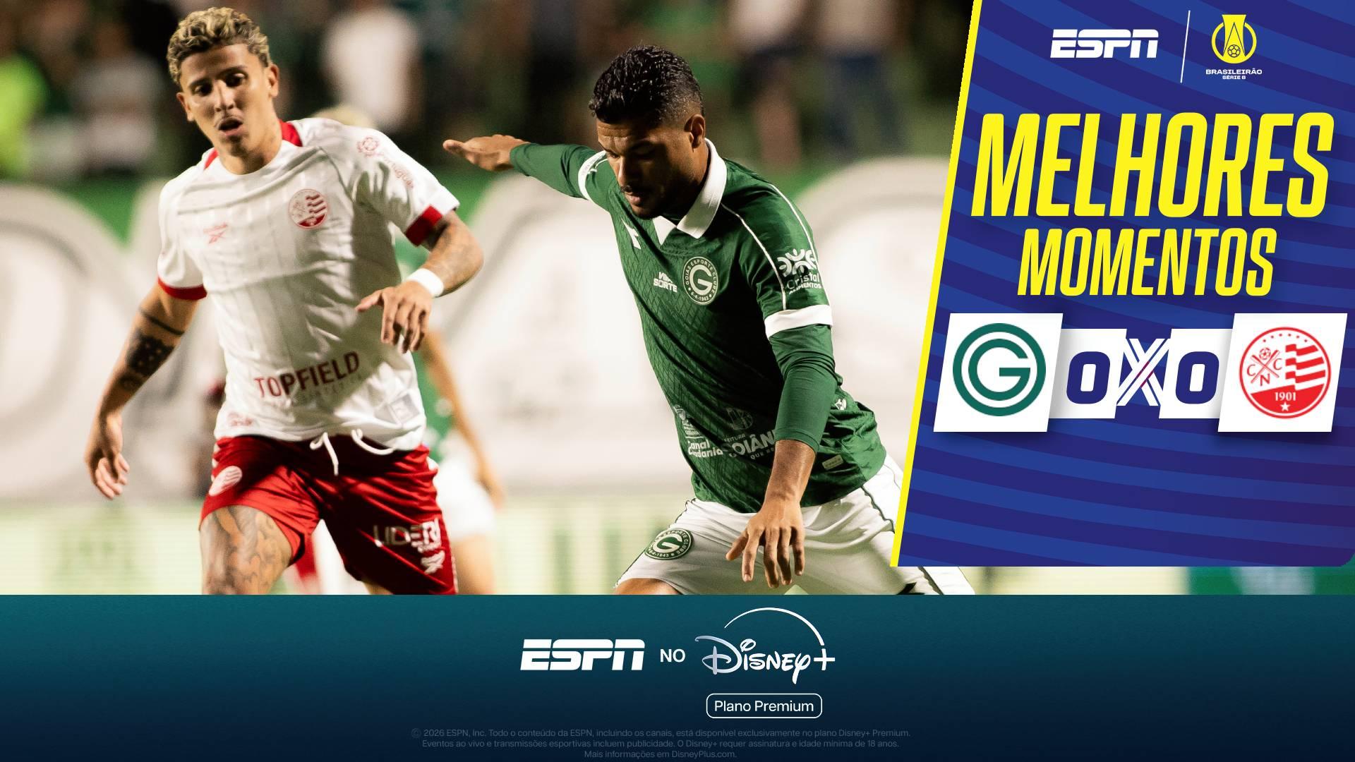 Goiás e Náutico empatam sem gols pela Série B; VEJA os melhores momentos
