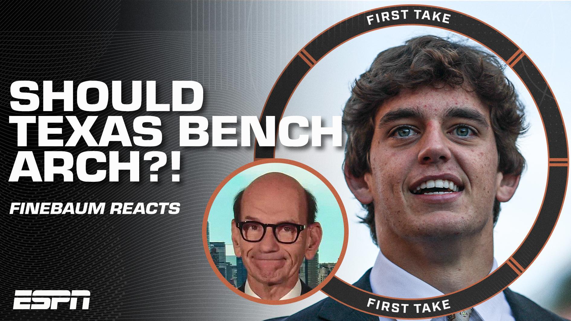 'IT'S TIME TO MAKE A CHANGE!' Paul Finebaum says Texas should BENCH Arch Manning