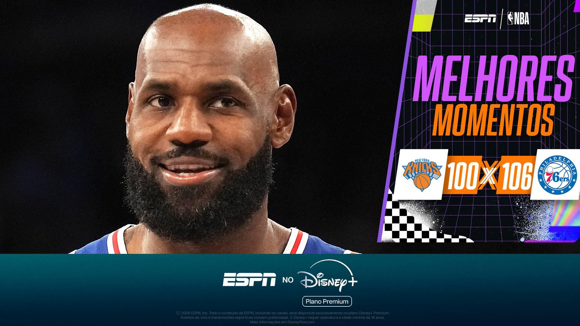 LeBron e Brown estreiam bem, Maxey dá show, e 76ers batem os Knicks na estreia da NBA
