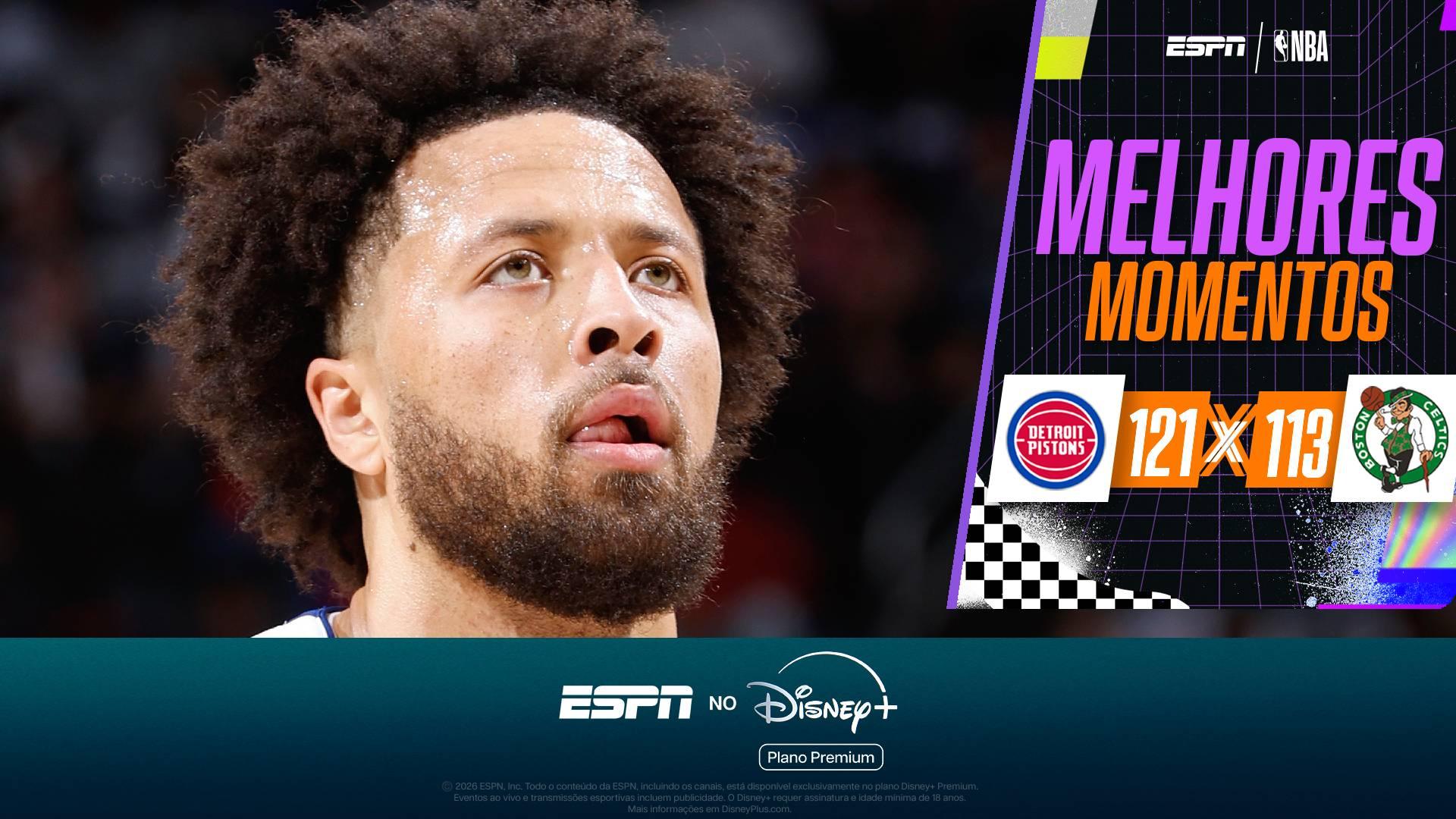 Pistons atropelam os Celtics no último período e estreiam com vitória na NBA