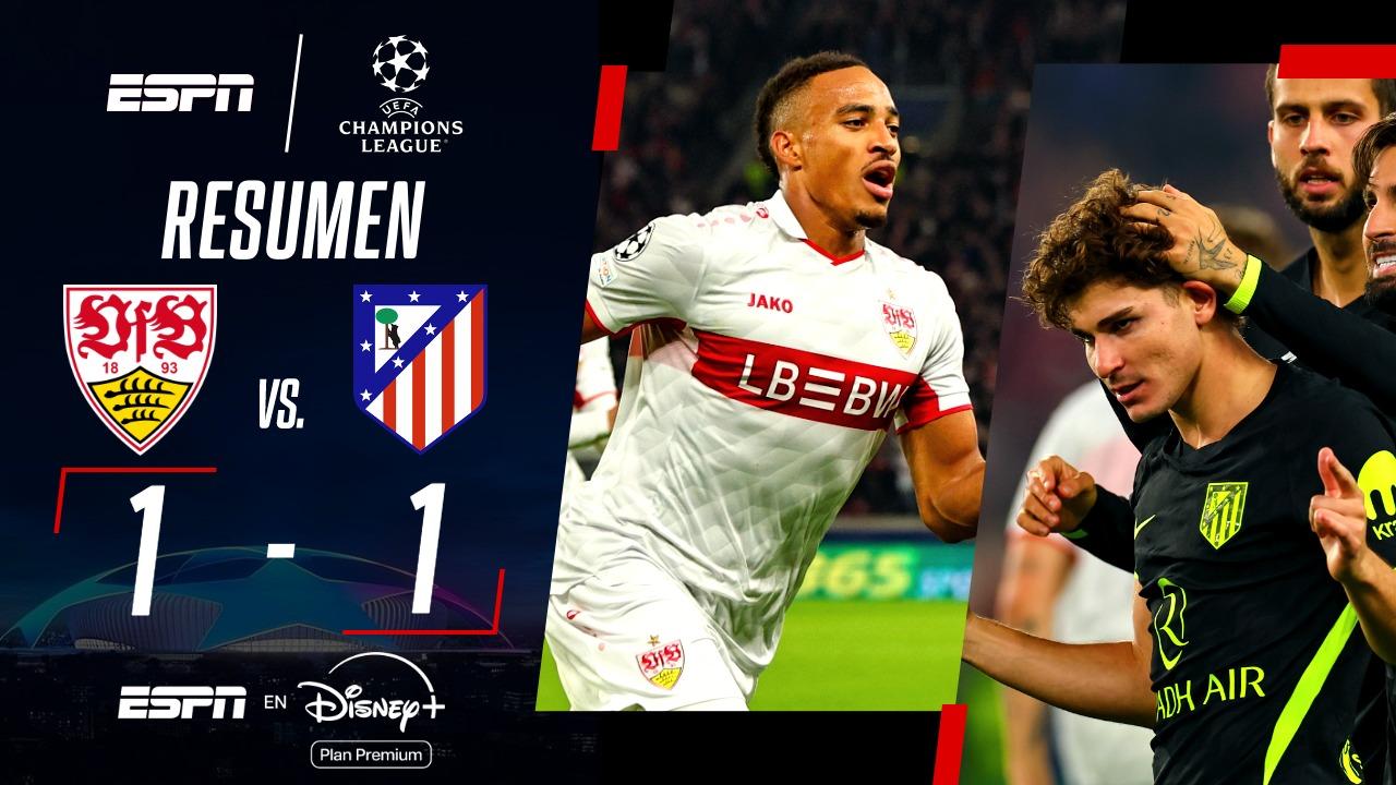 Atlético de Madrid empató en Champions League con gol de Julián Álvarez