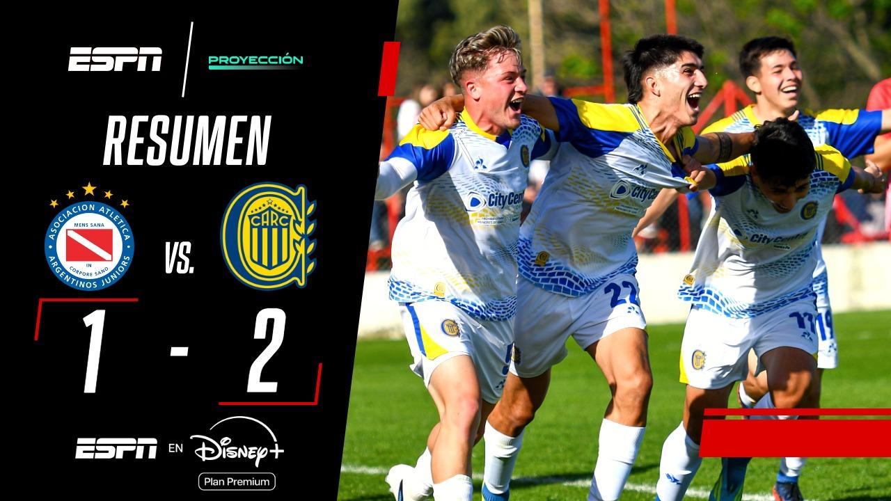 Con un doblete de Pavoni, Rosario Central se lo dio vuelta a Argentinos Jrs en el Torneo Proyección