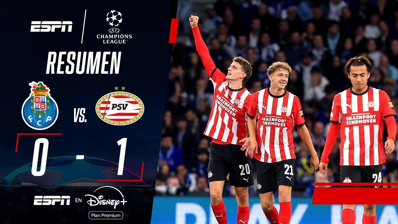 PSV venció a Porto y sumó su primera victoria en la UEFA Champions League