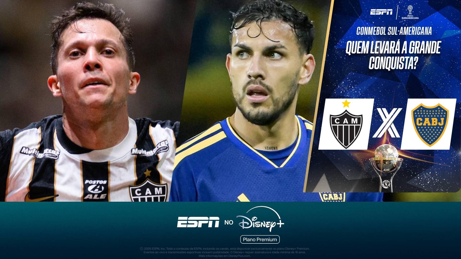 Atlético-MG ou Boca Juniors, quem será o campeão da Sul-Americana? Veja palpites da ESPN