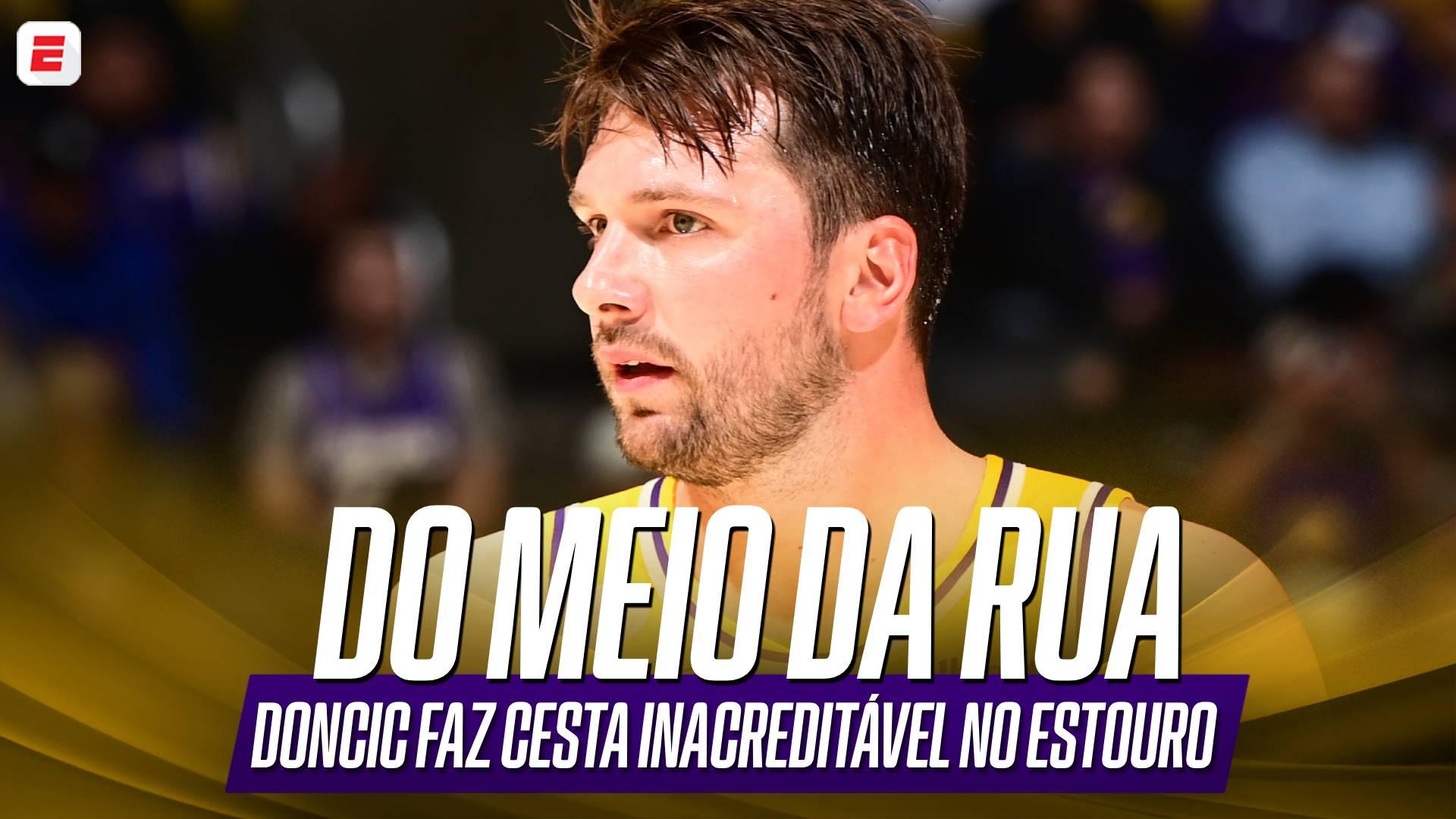 Da quadra de defesa! Doncic faz cesta absurda e provoca Lendeborg; VEJA
