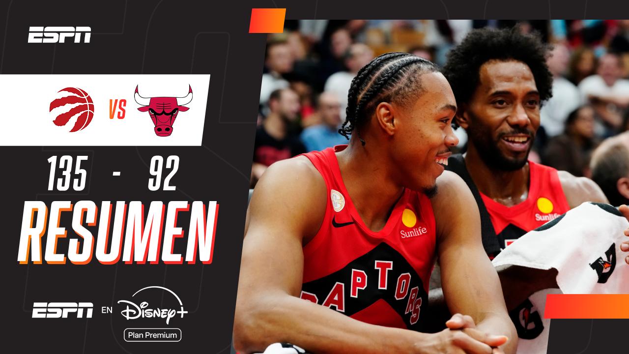 Leonard volvió y los Raptors vencieron 135-92 a los Bulls