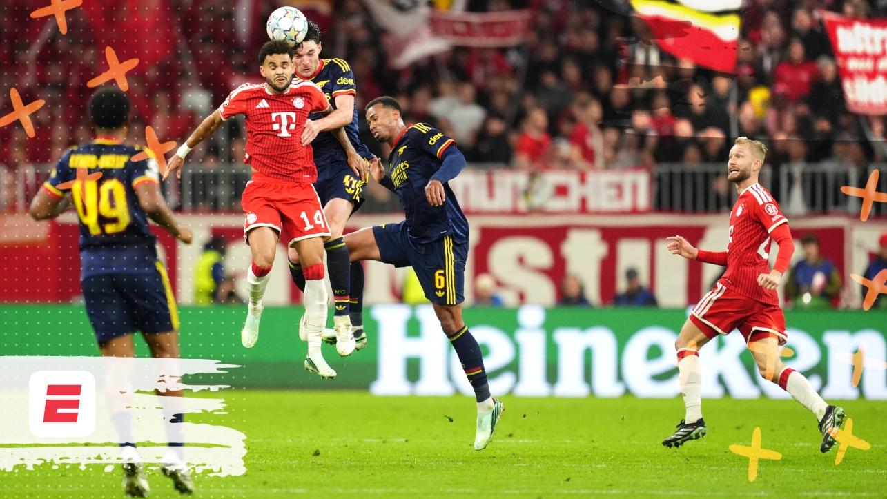 Bayern y Arsenal empataron en duelo de favoritos