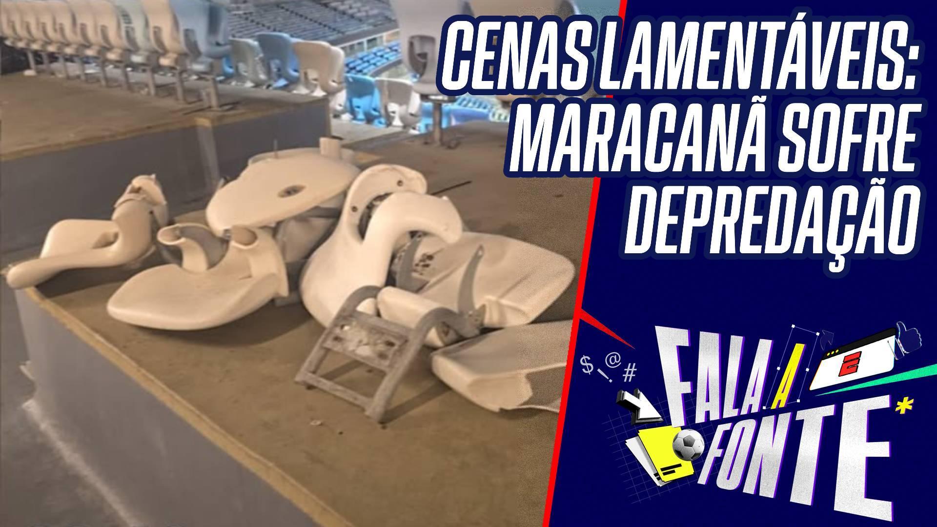 Maracanã depredado! Estádio tem cadeiras quebradas após Vasco x Boca Juniors pela Sul-Americana