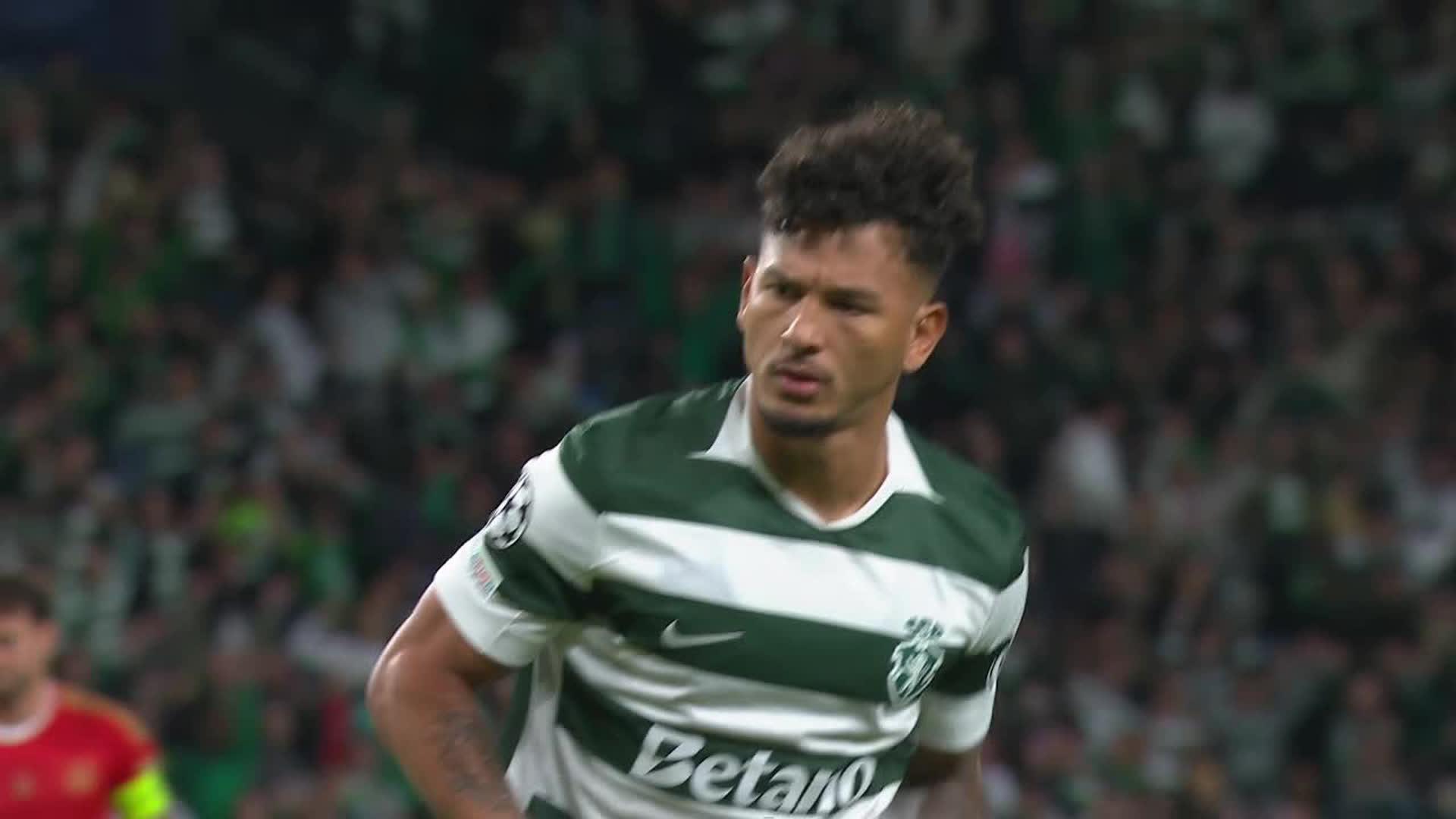 Luis Suárez cambió penal por gol y abrió el marcador para Sporting Lisboa