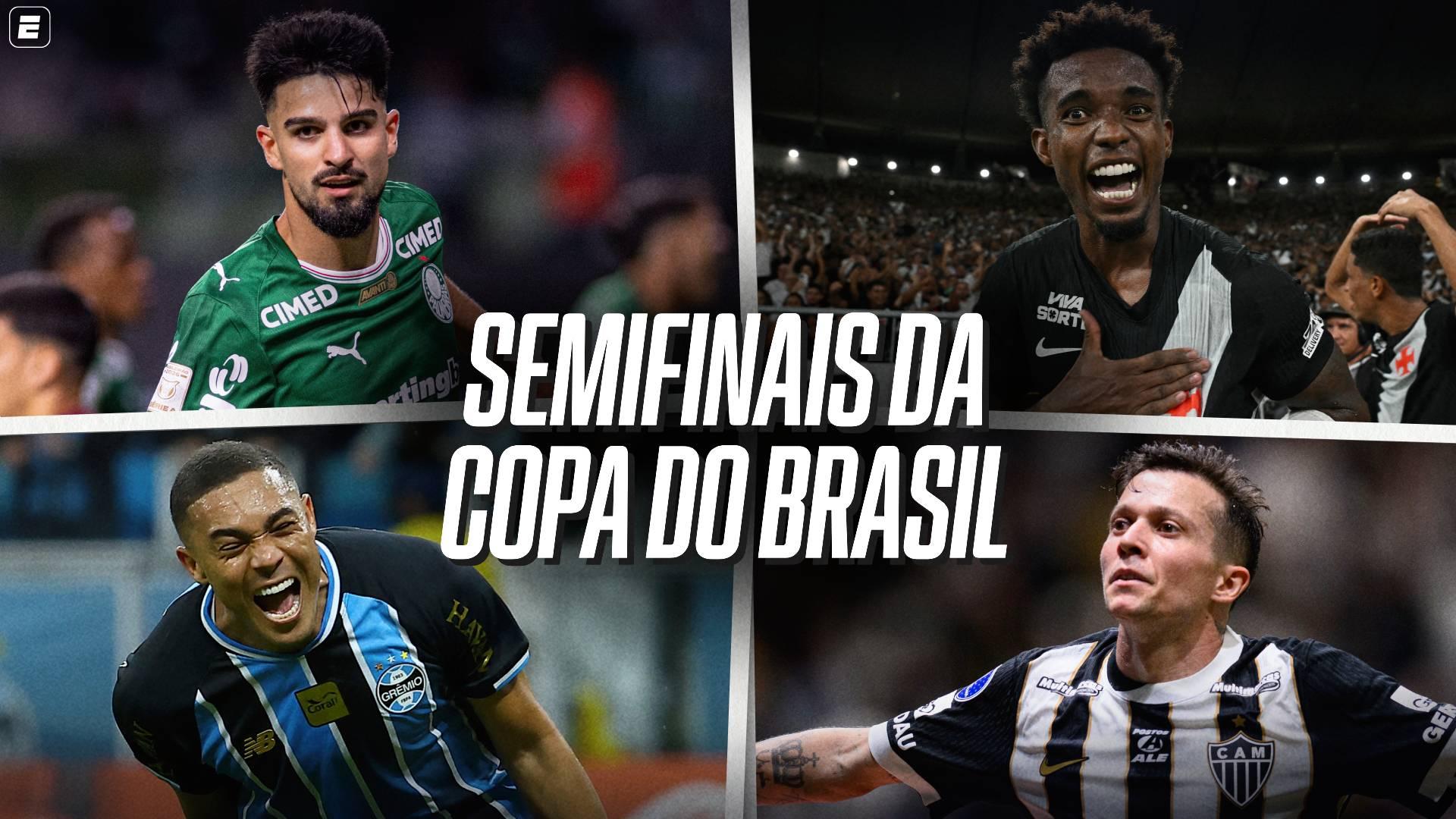 Palmeiras x Vasco e Grêmio x Atlético-MG: quem larga na frente nas semifinais da Copa do Brasil? Veja palpites