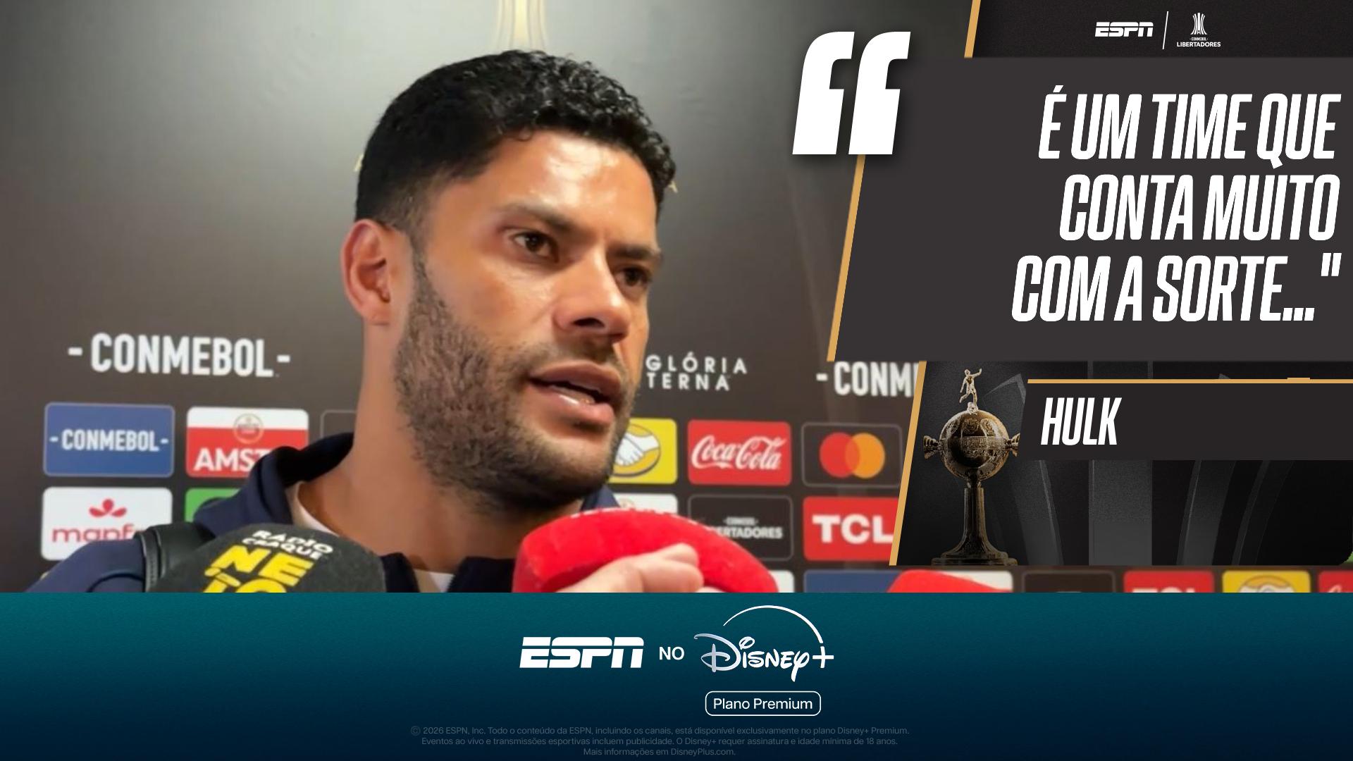 Hulk cutuca Palmeiras após eliminação na Libertadores: 'Sempre jogando por uma bola'