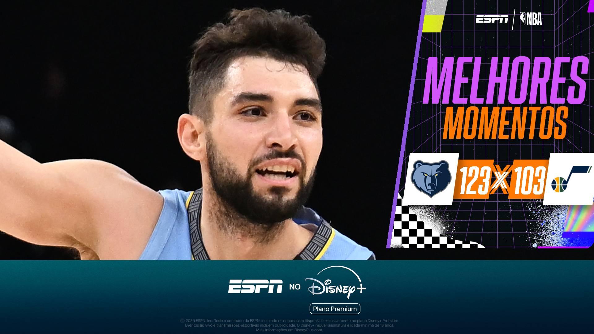 Ty Jerome faz melhor partida da carreira, e Grizzlies passam por cima do Jazz