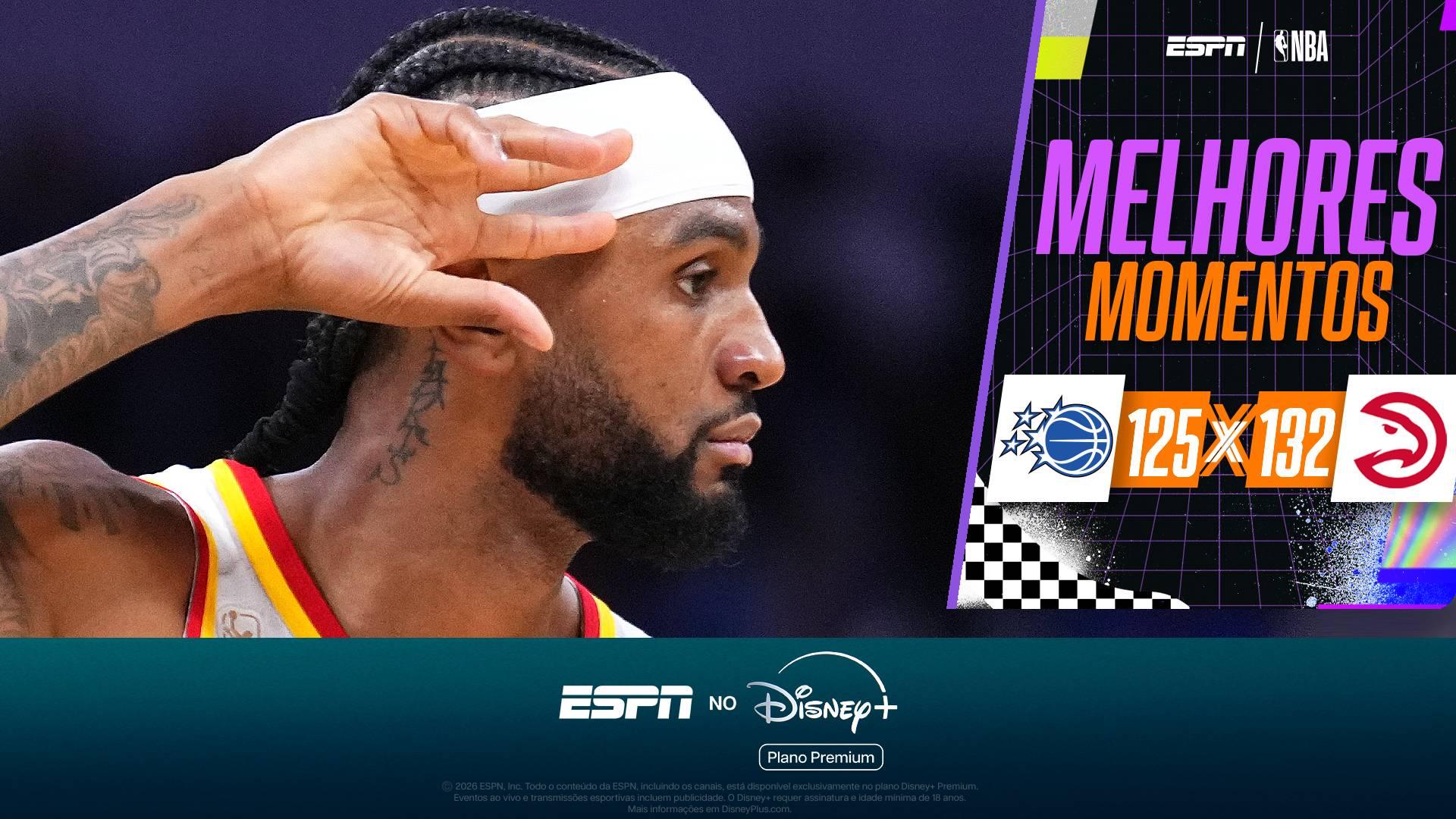 Em grande noite de Alexander Walker, Hawks seguram pressão do Magic fora de casa