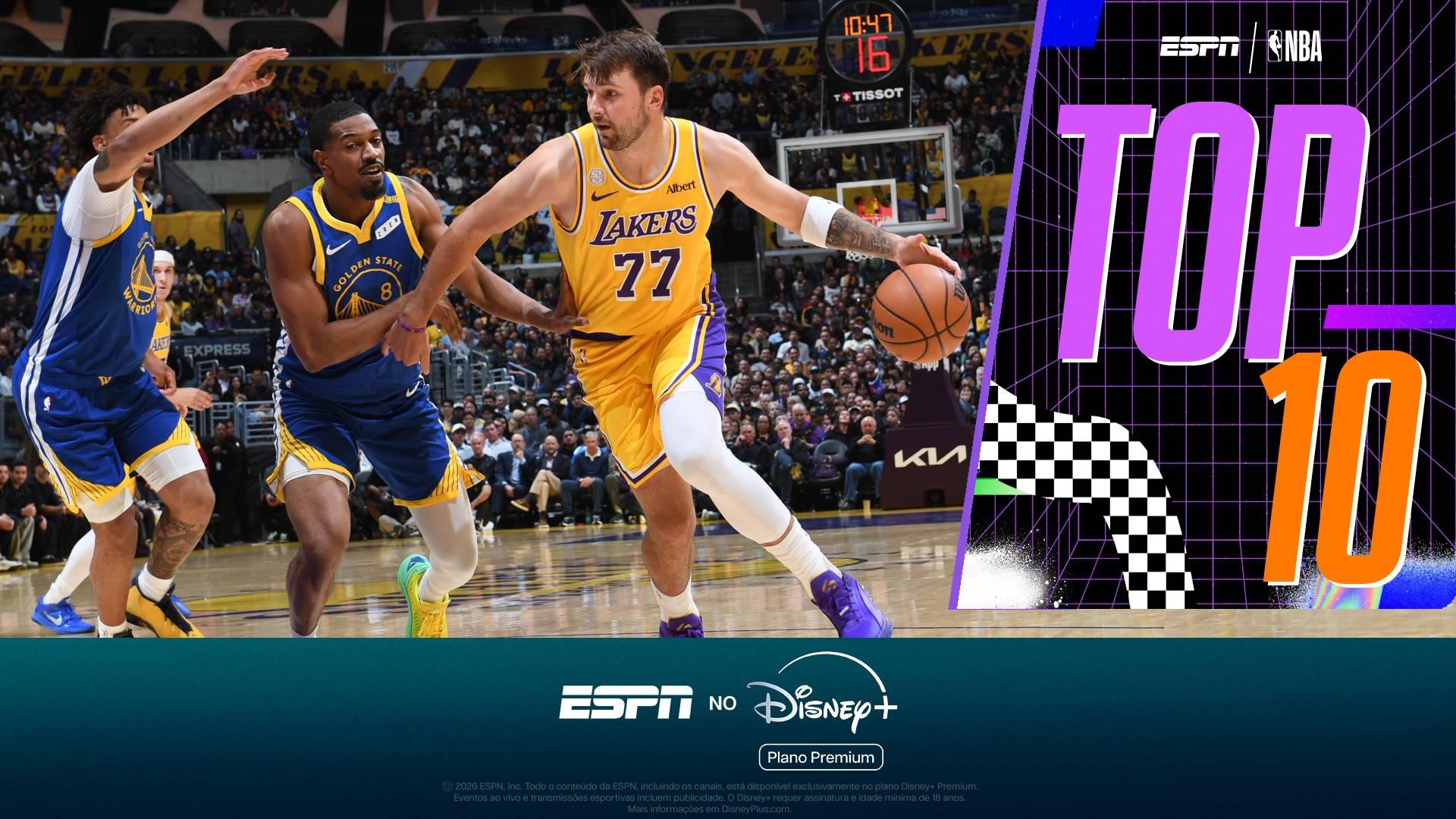 Passe de Doncic, enterrada de Antetokounmpo e mais: os melhores lances da NBA nesta quarta-feira