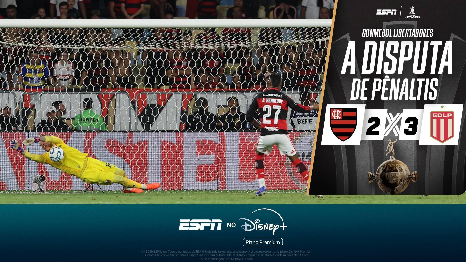 Flamengo é eliminado nos pênaltis pelo Estudiantes com Muslera parando Jorginho e Bruno Henrique; VEJA