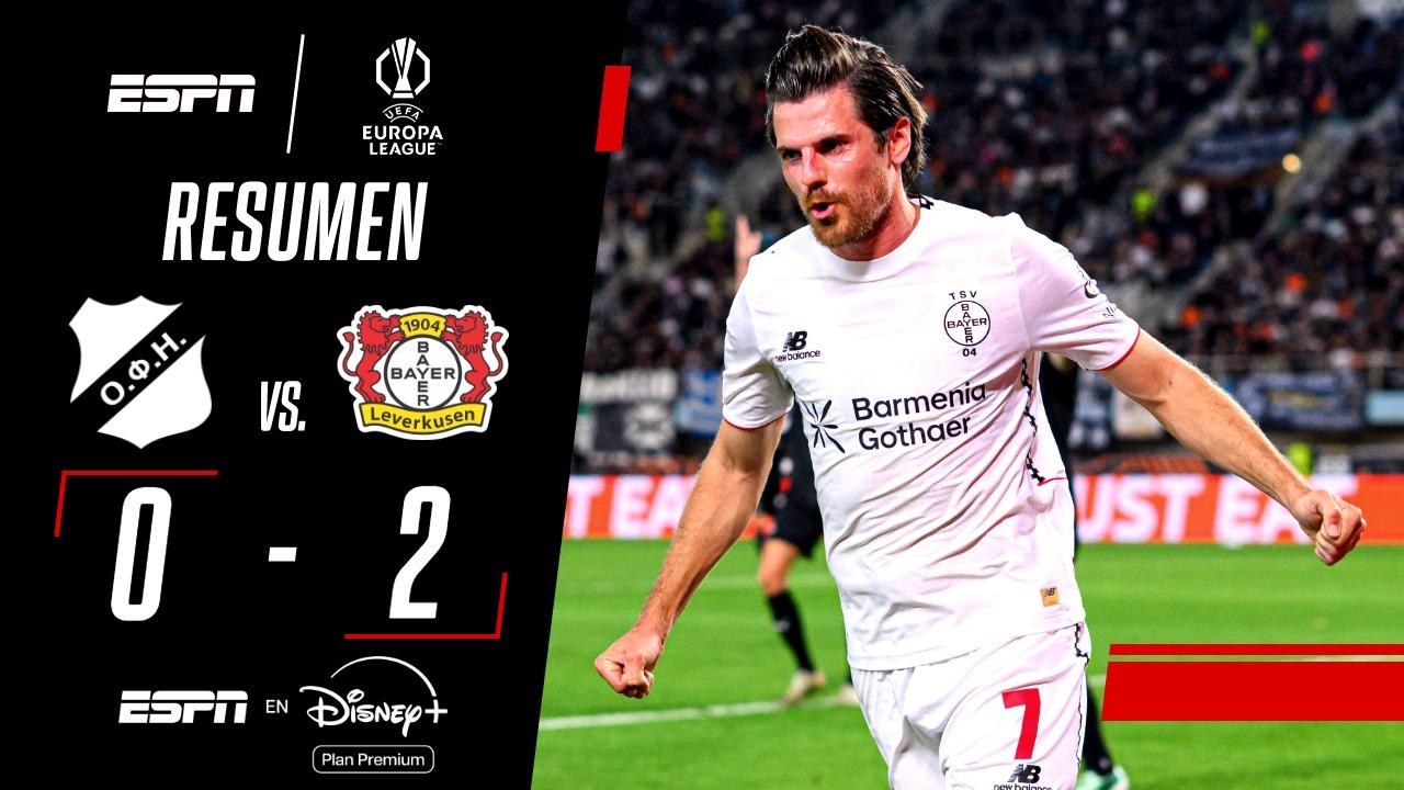 Bayer Leverkusen derrotó al OFI Creta y sigue con puntaje ideal en la Europa League