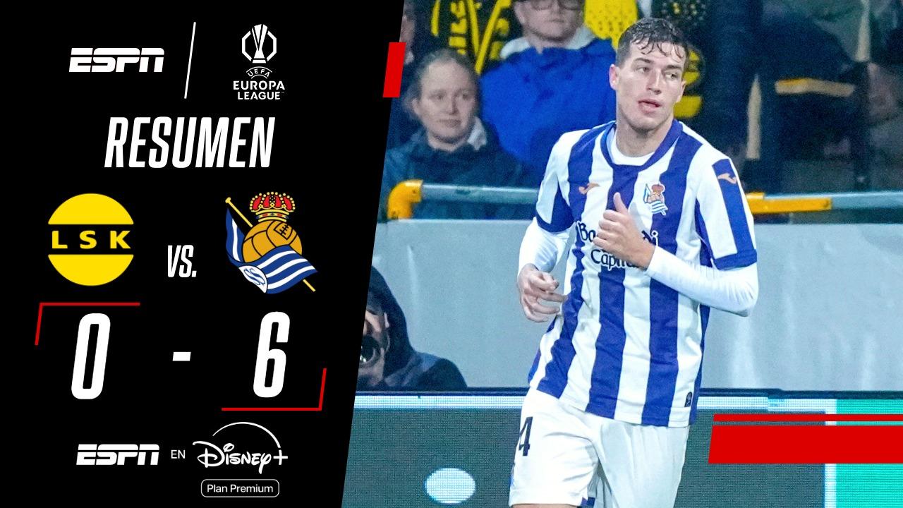 Real Sociedad fue una aplanadora y goleó al Lillestrom en Noruega