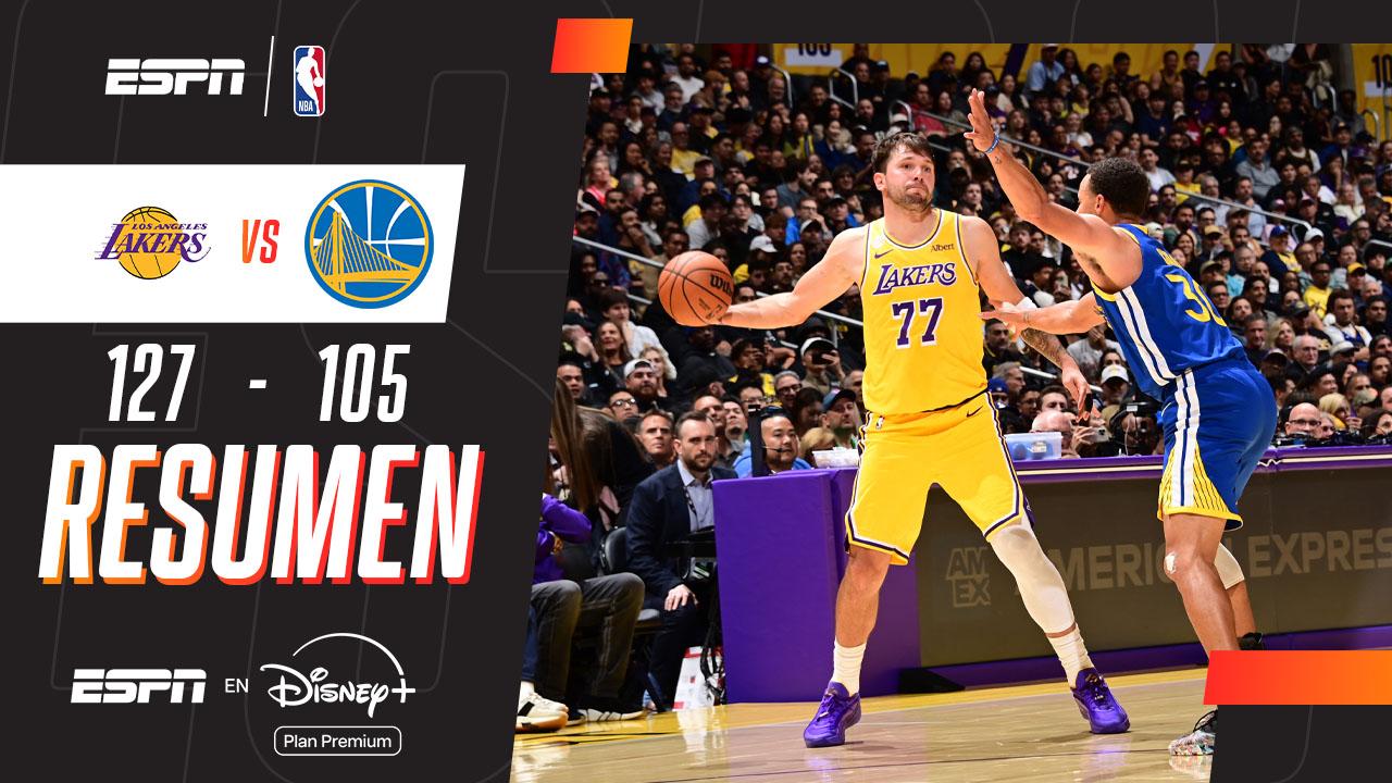 Luka Doncic comandó el triunfo de los Lakers en el inicio de la NBA