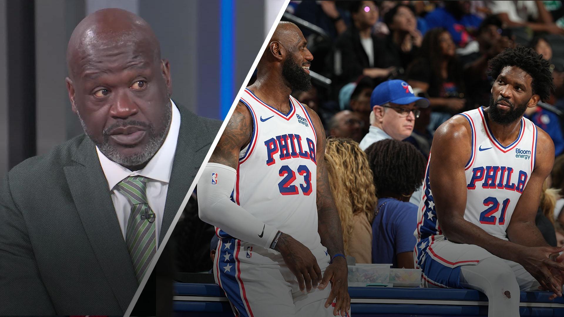 Shaq sobre las esperanzas de los 76ers de llegar a las Finales: "No pueden lograrlo sin Embiid"