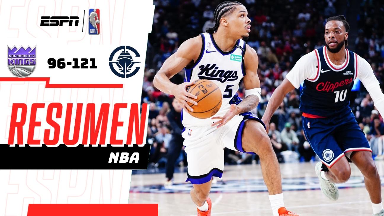 Clippers dominan a Kings y firman una contundente victoria 121-96