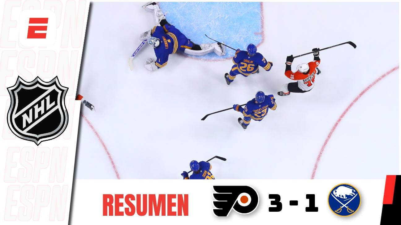 Flyers resisten la reacción de Sabres y sellan el triunfo 3-1 - ESPN Video