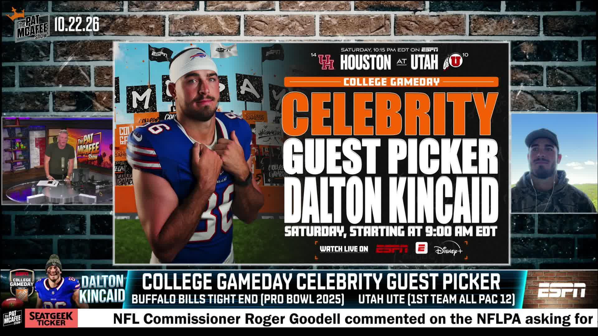 Dalton Kincaid excited to be 'College GameDay' guest picker at Utah