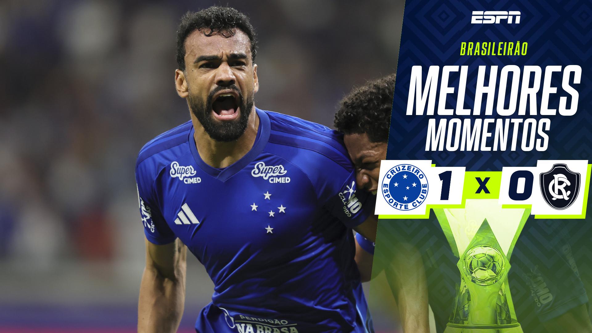 Cruzeiro vence Remo e 'dorme' na terceira colocação do Brasileirão; VEJA os melhores momentos