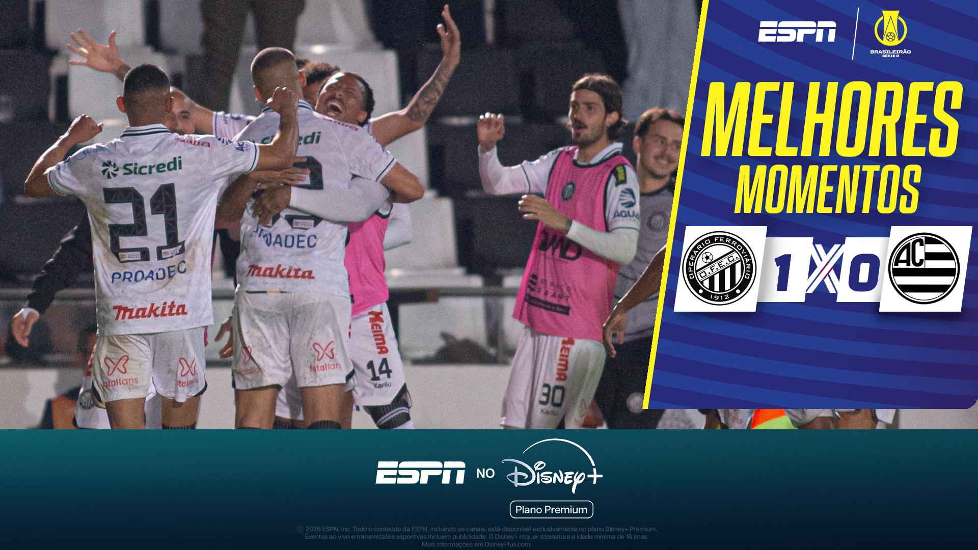 Operário-PR vence Athletic com um golaço de Caio Dantas; VEJA os melhores momentos