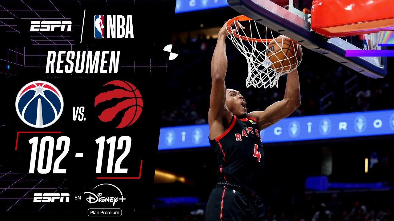 ¡Los Raptors pisaron fuerte en Washington y firmaron su segundo triunfo en la NBA!