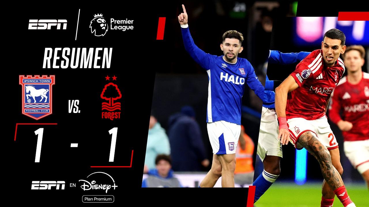 Protagonismo de Muñoz y Enciso en lo que fue igualdad entre Ipswich y el Forest