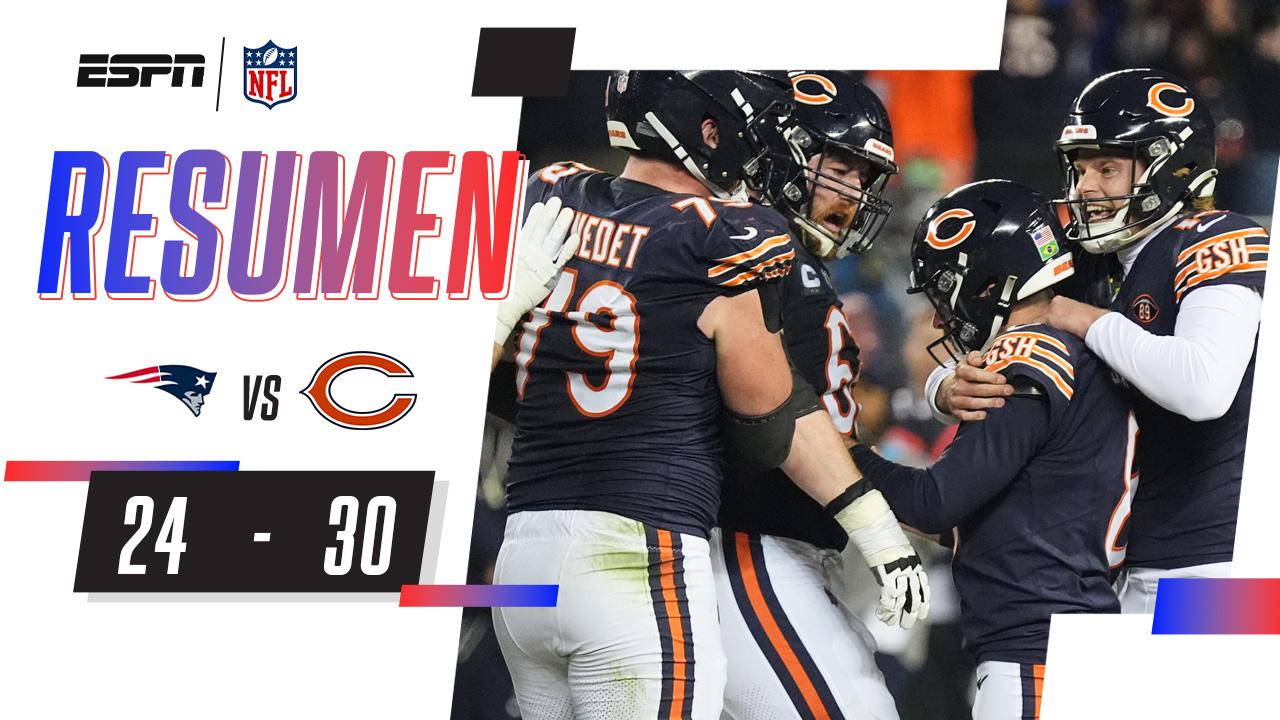 ¡Los Bears vencen a los Patriots en el TNF! | Resumen