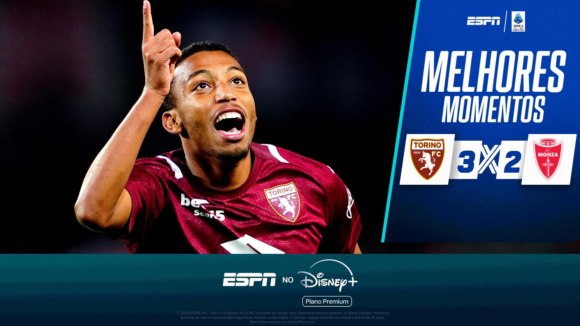 Torino 3 x 2 Monza no Campeonato Italiano: VEJA os melhores momentos
