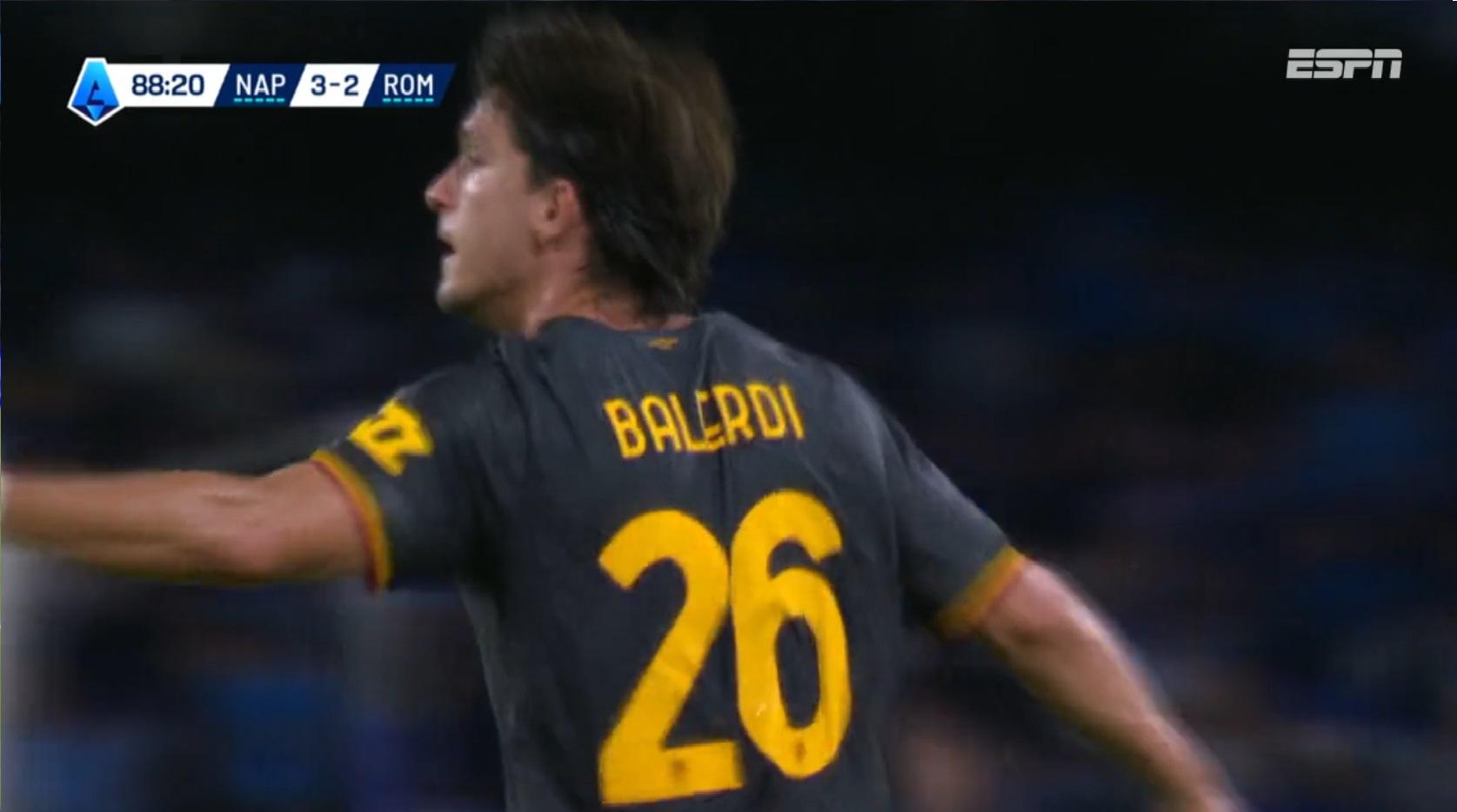 EMPATE HERÓICO! Wesley dá assistência para Balerdi marcar o 3º gol da Roma; VEJA