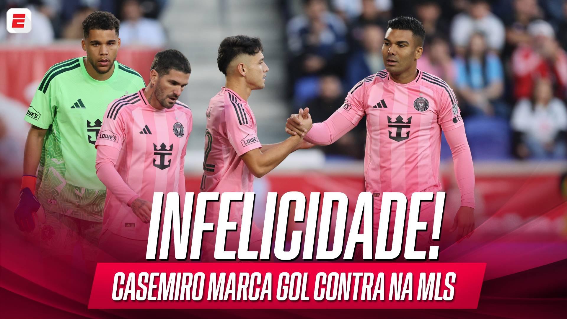 Gol contra! Casemiro tenta cortar e marca para o NY Red Bulls em derrota do Inter Miami de Messi; VEJA