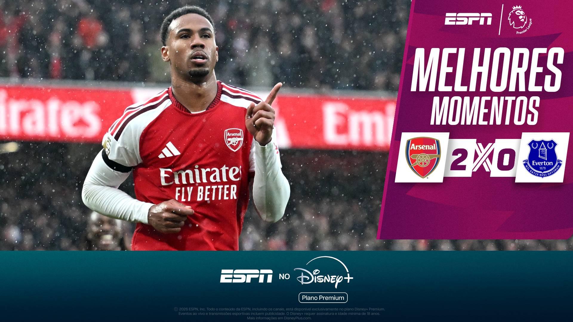 Gabriel Magalhães brilha, Arsenal bate o Everton e iguala Manchester City no topo da Premier League; VEJA