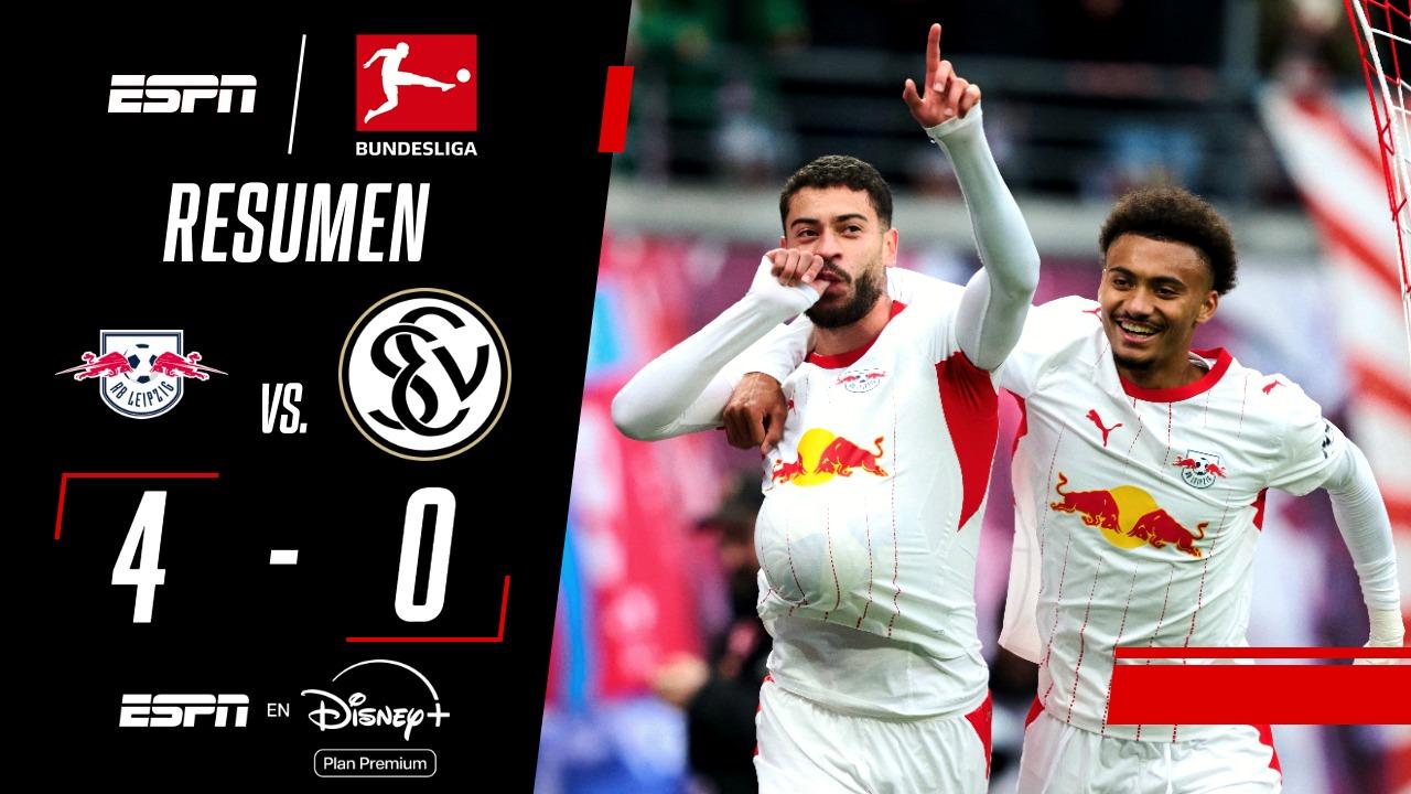 Goleada clave de Leipzig ante Elversberg
