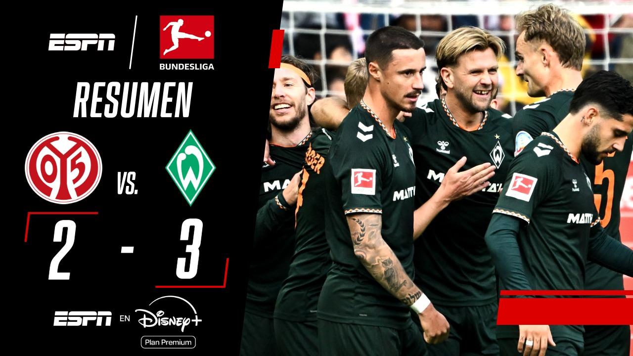 Werder Bremen le ganó un partidazo al Mainz con doblete de Füllkrug