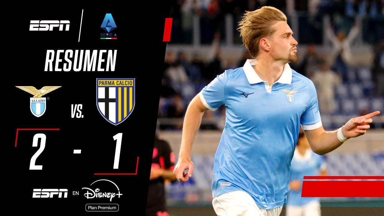 Lazio venció al Parma y estiró su buen momento en la Serie A
