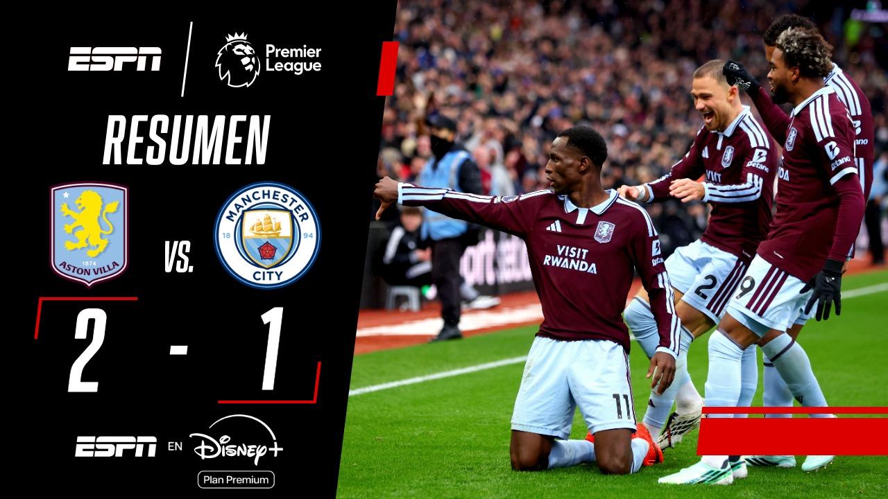 Doblete de Nico Jackson en la victoria de Aston Villa ante el City