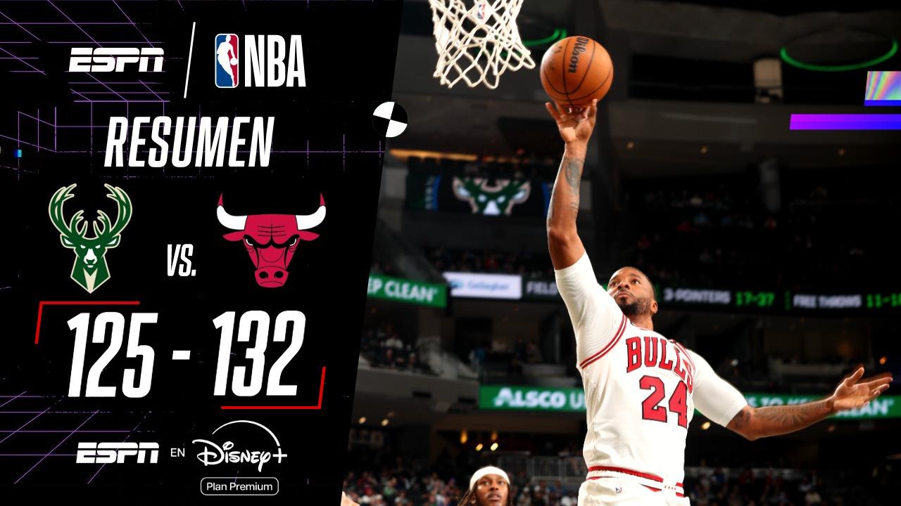 ¡Chicago venció a los Bucks en Wisconsin y firmó su primer triunfo en la NBA!