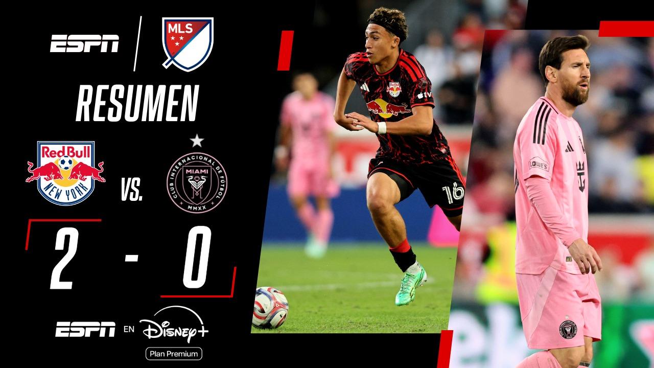 New York RB le ganó 2 a 0 a Inter Miami, que contó con el ingreso de Messi