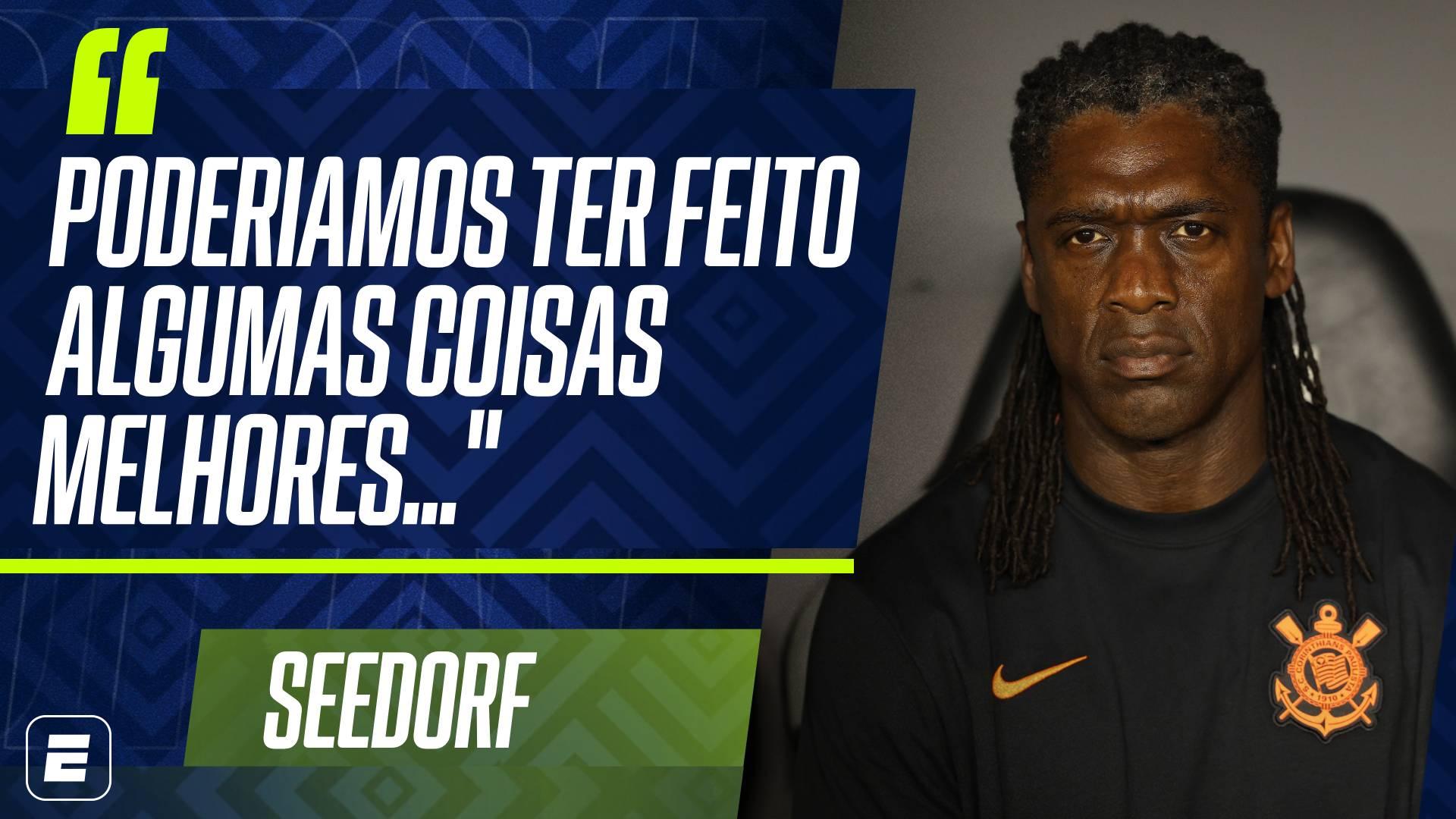 Seedorf vê evolução no Corinthians e lamenta derrota para o Vasco: 'Faz parte do caminho'