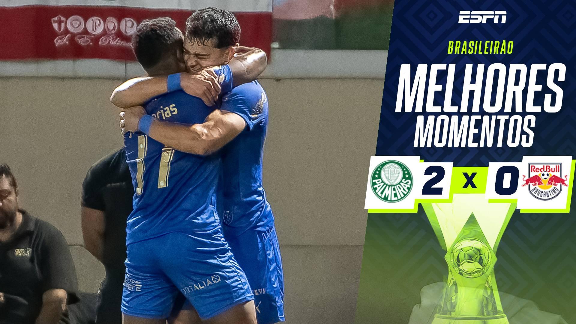Maurício e Giay marcam, Palmeiras vence o Bragantino e assume liderança provisória do Brasileirão; VEJA os melhores momentos