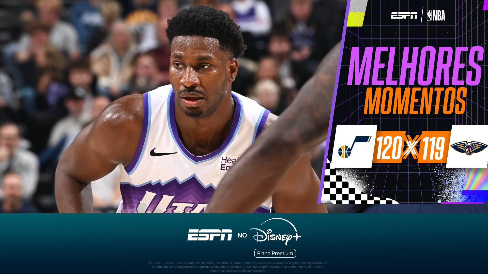 Jaren Jackson Jr. brilha com duplo-duplo, e Jazz vencem Pelicans por um ponto pela NBA; VEJA os melhores momentos