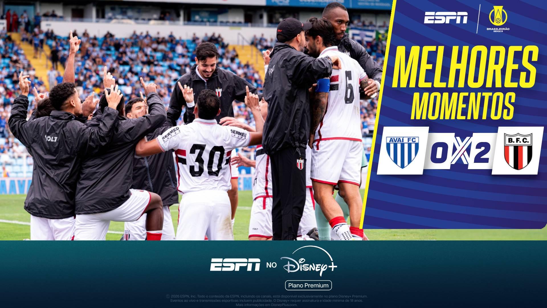 Botafogo-SP vence o Avaí pela Série B; VEJA os melhores momentos