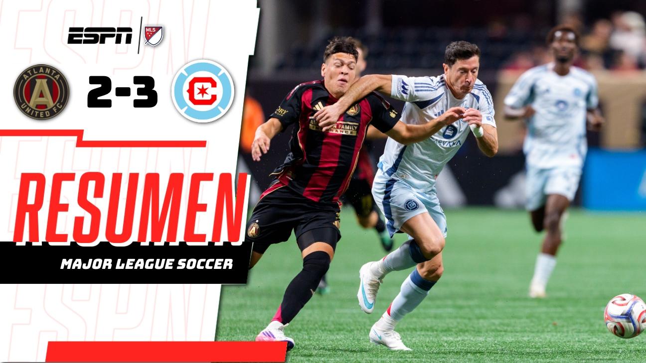 Chicago remonta y vence a Atlanta en un duelo de cinco goles