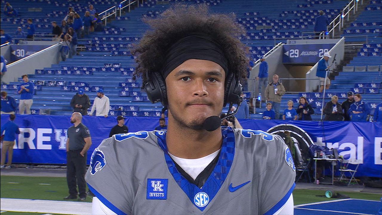 QB Kenny Minchey agrees he played his best game, praises UK's approach