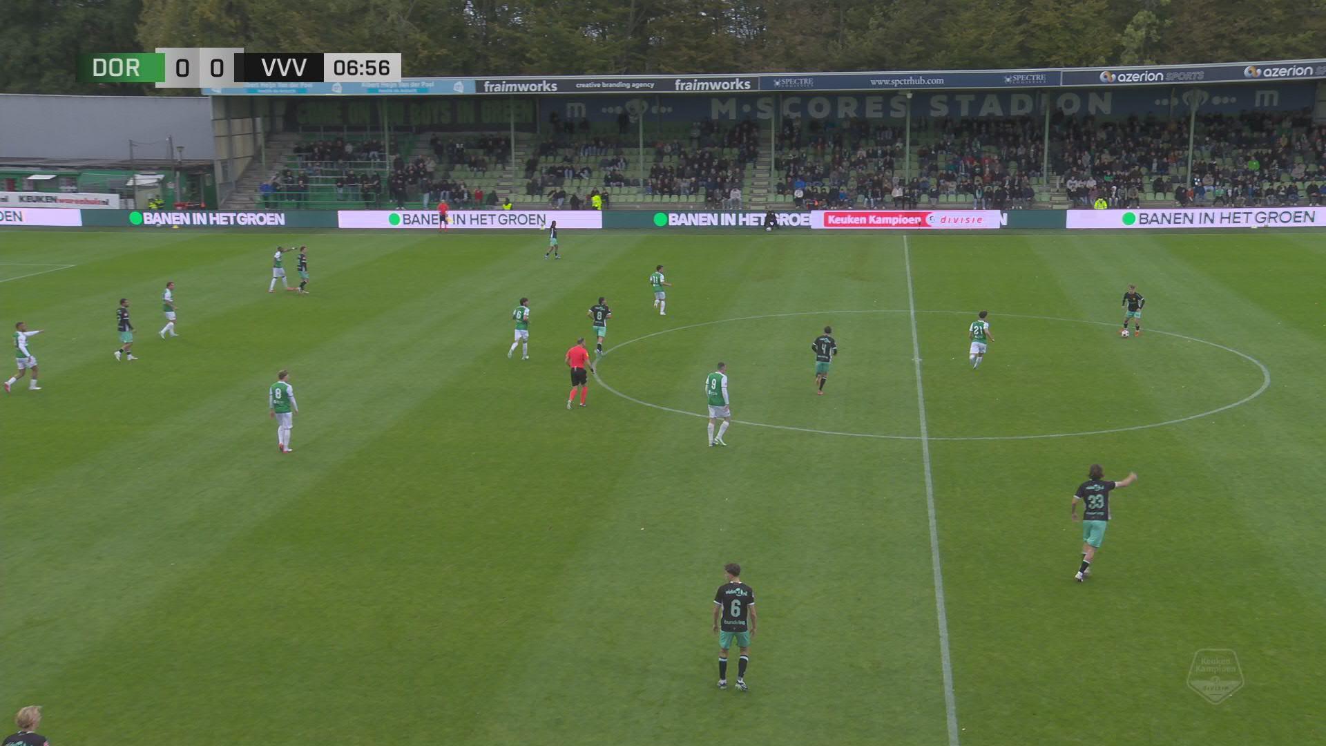 Centrale verdediger neemt de bal prachtig uit de lucht | Samenvatting FC Dordrecht - VVV Venlo