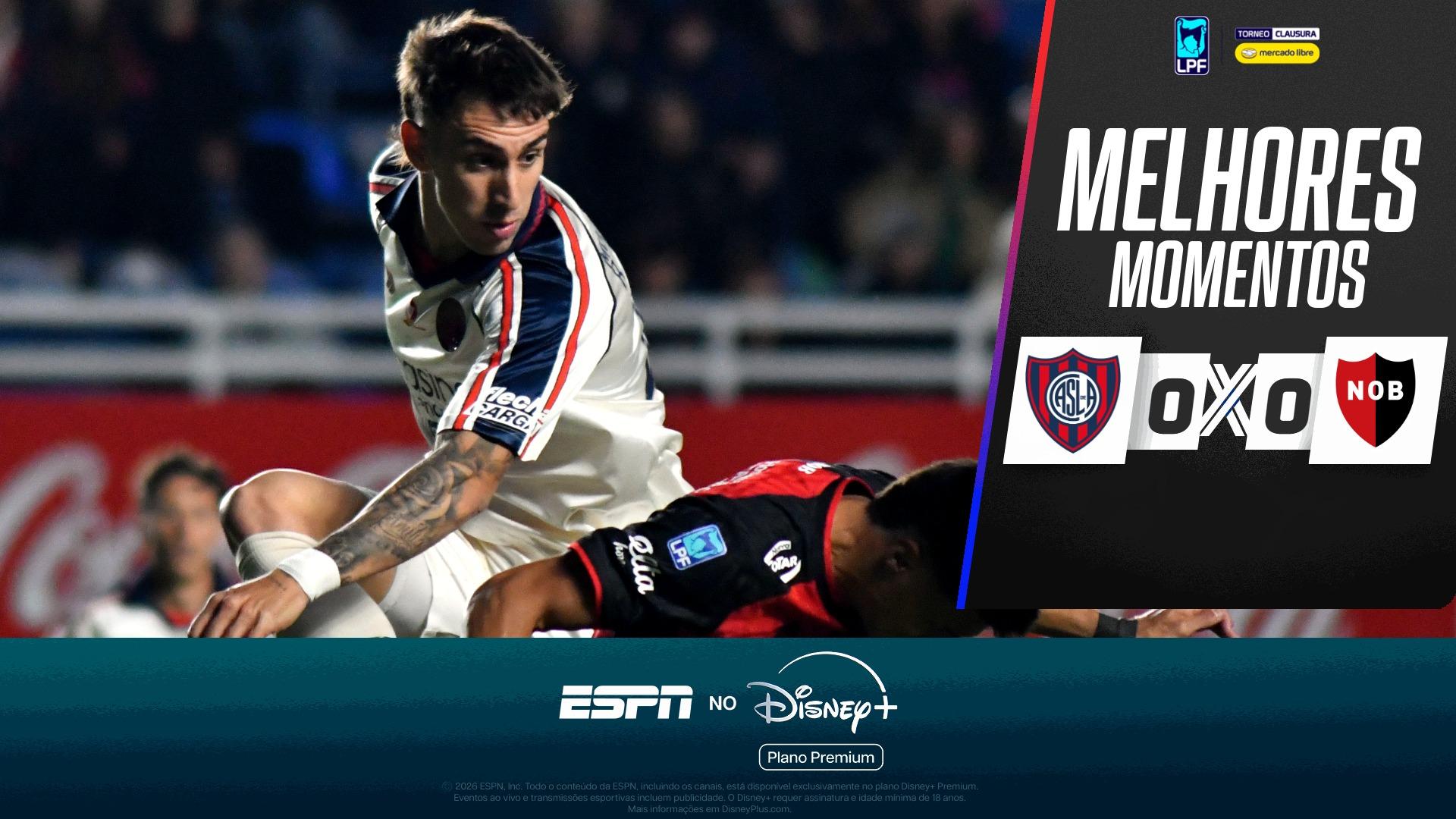 San Lorenzo 0 x 0 Newell's Old Boys no Campeonato Argentino: VEJA os melhores momentos