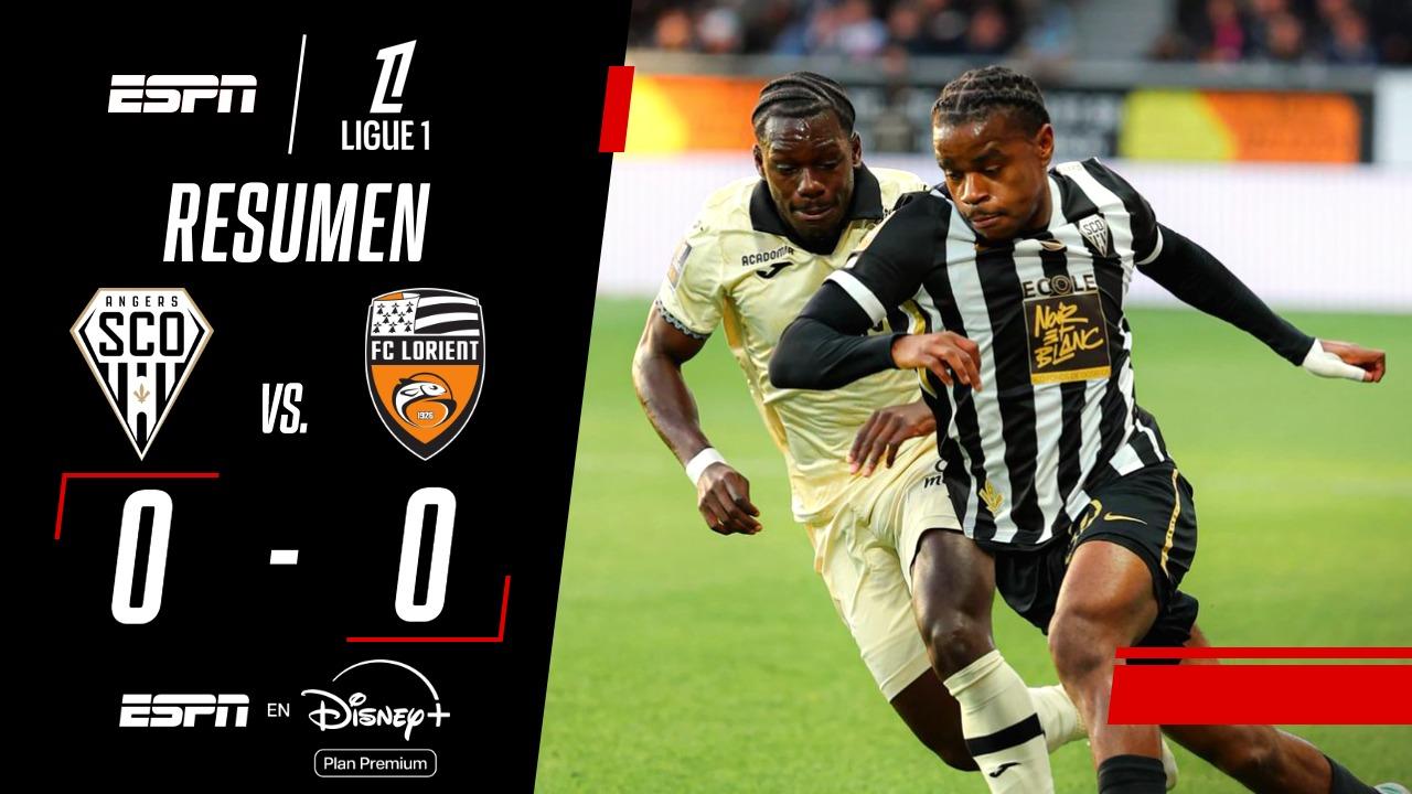 Angers y Lorient no se sacaron ventajas